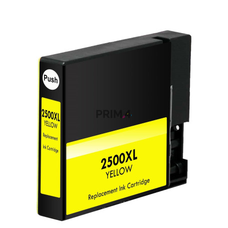 PGI2500Y Jaune XL 20ML Cartouche d'encre Compatible avec Imprimantes Inkjet Canon iB4050, MB5050, MB5350 -1.7k Pages 9267B001