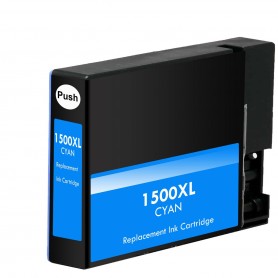 PGI1500C Cian XL 12ML Cartucho de tinta Compatible con impresoras Inkjet Canon MB2050, MB2350 -1k Paginas, 9193B001