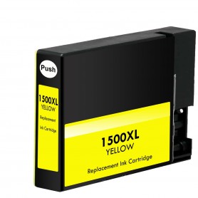PGI1500Y Amarillo XL 12ML Cartucho de tinta Compatible con impresoras Inkjet Canon MB2050, MB2350 -1k Paginas, 9195B001