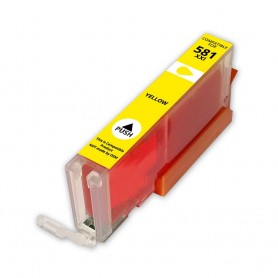 CLI581XXLY Amarillo 12ML Cartucho de tinta Compatible con impresoras Inkjet Canon TS6150, 8150, 9150, TR7550, 8550, 1997C001