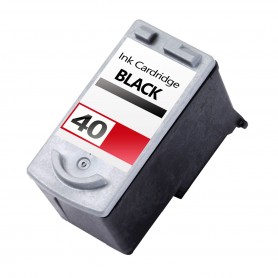 PG-40 Noir 25ML Cartouche d'encre Compatible avec Imprimantes Inkjet Canon PIXMA IP2200, MP150, MP170