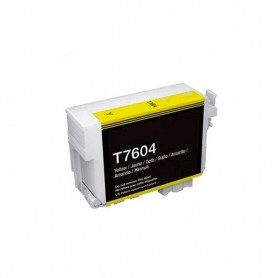 T7604 Amarillo 32ml Cartucho de tinta Pigment Compatible con impresoras Inkjet Epson SureSC-P600 C13T76044010