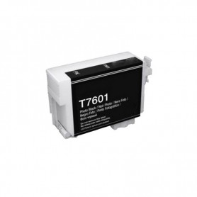 T7601 Noir 32ml Cartouche d'encre pigments Compatible avec Imprimantes Inkjet Epson SureSC-P600 C13T76014010