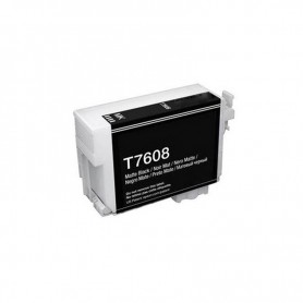 T7608 Nero Opaco 32ml Cartuccia Inchiostro Compatibile con Stampanti Inkjet Epson SureSC-P600 C13T76084010