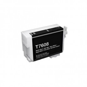 T7608 Noir Opaque 32ml Cartouche d'encre Compatible avec Imprimantes Inkjet Epson SureSC-P600 C13T76084010