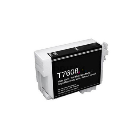 T7608 Nero Opaco 32ml Cartuccia Inchiostro Compatibile con Stampanti Inkjet Epson SureSC-P600 C13T76084010