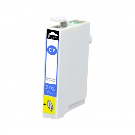 27XL Cyan 10.4ml Ink Cartridge Compatible with Printers Inkjet Epson WF3620, WF3640, WF7110, WF7610, WF7620