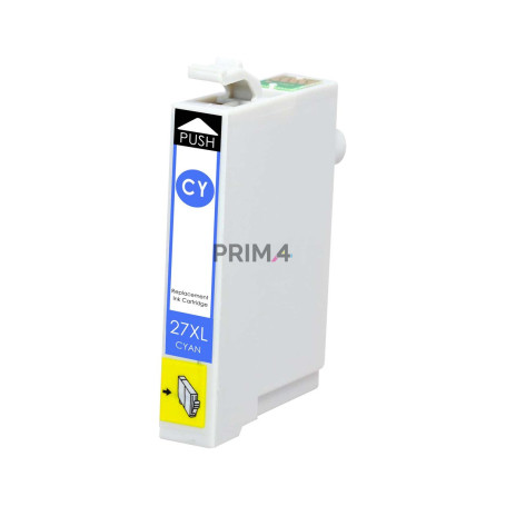 27XL Ciano 10.4ml Cartuccia Inchiostro Compatibile con Stampanti Inkjet Epson WF3620, WF3640, WF7110, WF7610, WF7620