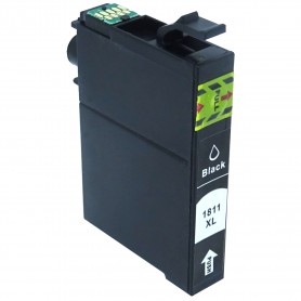 T1811 18XL Negro 17ml Cartucho de tinta Compatible con impresoras Inkjet Epson XP30, 102, 202, 205, 302, 305, 402