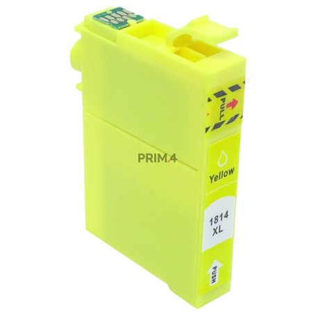 T1814 18XL Jaune 13ml Cartouche d'encre Compatible avec Imprimantes Inkjet Epson XP30, 102, 202, 205, 302, 305, 402