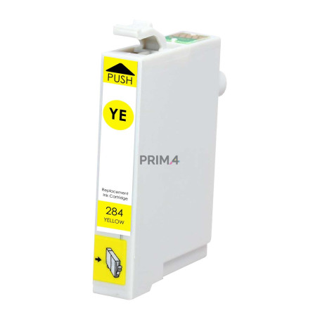 T1284 Amarillo 8ml Cartucho de tinta Compatible con impresoras Inkjet Epson S22, SX125, 420W, BX305FW -T12844020