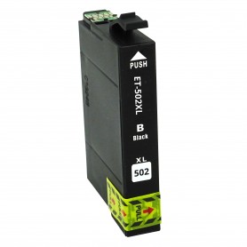 T502XL Black Ink Cartridge Compatible with Printers Inkjet Epson WF2860, 2865, XP5100, 5105 C13T02V14010 -0.55k