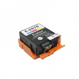 T267 3Colores 11.4ml Cartucho de tinta Compatible con impresoras Inkjet Epson WF100W C13T26704010 -0.25k Paginas