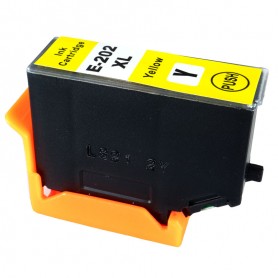 T202XLY Yellow 13ml Ink Cartridge Compatible with Printers Inkjet Epson XP6000, XP6005 C13T02H44010 -0.65k Pages