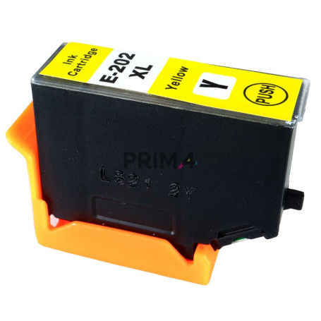 T202XLY Amarillo 13ml Cartucho de tinta Compatible con impresoras Inkjet Epson XP6000, XP6005 C13T02H44010 -0.65k Paginas