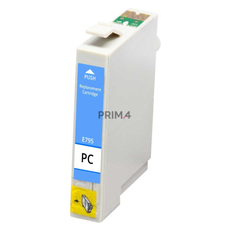 T0795 Photo Cyan 12ml Ink Cartridge Compatible with Printers Inkjet Epson P50, 1400, PX650, 700, 710, 800, 810FW