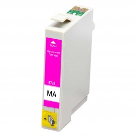 T0793 Magenta 12ml Cartouche d'encre Compatible avec Imprimantes Inkjet Epson P50, 1400, PX650, 700, 710, 800, 810FW