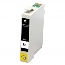 T0791 Black 12ml Ink Cartridge Compatible with Printers Inkjet Epson P50, 1400, PX650, 700, 710, 800, 810FW