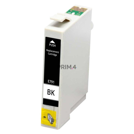 T0791 Black 12ml Ink Cartridge Compatible with Printers Inkjet Epson P50, 1400, PX650, 700, 710, 800, 810FW