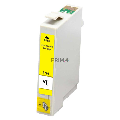 T0794 Amarillo 12ml Cartucho de tinta Compatible con impresoras Inkjet Epson P50, 1400, PX650, 700, 710, 800, 810FW