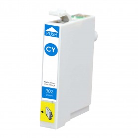 T1302 Ciano 10.1ml Cartuccia Inchiostro Compatibile con Stampanti Inkjet Epson BX625, BX525, Sx525, 620FW, T13024010