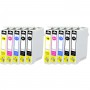 T163 16XL Multipack 10 Cartucho de tintas Compatible con impresoras Inkjet Epson WF2010W, 2510WF, 2520NF, 2530WF