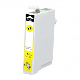 T1634 16XL Jaune 16ml Cartouche d'encre Compatible avec Imprimantes Inkjet Epson WF2010W, 2510WF, 2520NF, 2530WF -T16344020