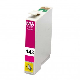 T0443 Magenta 16ml Cartouche d'encre Compatible avec Imprimantes Inkjet Epson Stylus C64, C66, C84, C86, CX3600, CX6400, CX6600