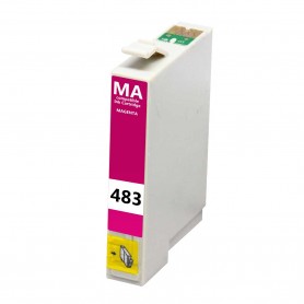 T0483 Magenta 16ml Ink Cartridge Compatible with Printers Inkjet Epson Stylus Photo R200, R300, RX 600