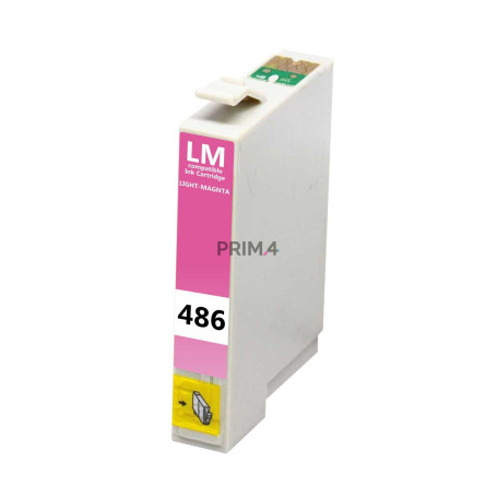 T0486 Magenta Foto 16ml Cartuccia Inchiostro Compatibile con Stampanti Inkjet Epson Stylus Foto R200, R300, RX 600