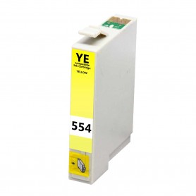 T0554 Yellow 16ml Ink Cartridge Compatible with Printers Inkjet Epson Stylus Photo R240, RX 42X, RX520