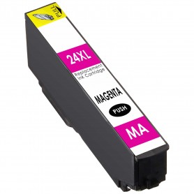 T2433 24XL Magenta 8.7ml Cartouche d'encre Compatible avec Imprimantes Inkjet Epson XP750, XP850, XP860, XP950, XP55 T24334020