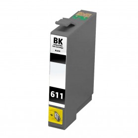 T0611 Black 16ml Ink Cartridge Compatible with Printers Inkjet Epson Stylus D68XX, D88XX, DX 3800, 3850, 4200, 4800