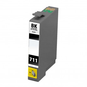 T0711 Black 12ml Ink Cartridge Compatible with Printers Inkjet Epson Stylus D78, D78, D92, DX 4000
