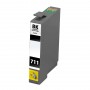 T0711 Schwarz 12ml Tintenpatronen Kompatibel mit Drucker Inkjet Epson Stylus D78, D78, D92, DX 4000