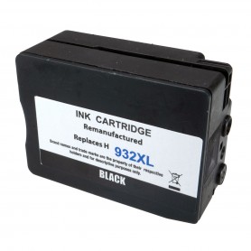 932XL 35ml Negro Cartucho de tinta Compatible con impresoras Inkjet Hp 6100, H611A, 6700, 6600, H711A, CN053AE