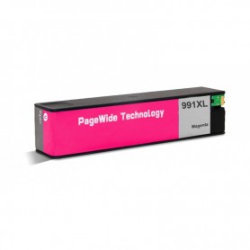 991XL M0J94AE Magenta Cartouche d'encre pigments Compatible avec Imprimantes Inkjet Hp PageWide Pro750DW, 772DN, 777Z -16k
