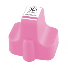 363L 18ml Magenta Clair Cartouche d'encre Compatible avec Imprimantes Inkjet Hp avec Chip 3108 AIO, 3110 AIO, 3110V AIO, C8719E