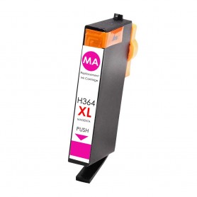 364XLM 18ml Magenta Cartouche d'encre Compatible avec Imprimantes Inkjet Hp avec Chip 5380, 6380, 5460, 5324, CB324EE