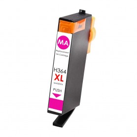 364XLM 18ml Magenta Cartucho de tinta Compatible con impresoras Inkjet Hp Con Chip 5380, 6380, 5460, 5324, CB324EE