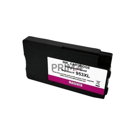 953XLM F6U17AE Magenta Cartouche d'encre Compatible avec Imprimantes Inkjet Hp Pro8210, 8218, 8710, 8720, 8730, 7740 -1.6k