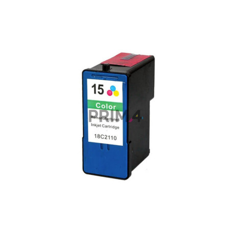 15C Cartucho de tinta Compatible con impresoras Inkjet Lexmark X2600, X2670, Z2300, Z2320, 18C2110