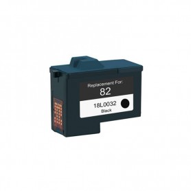 82 18L0032 Noir Cartouche d'encre Compatible avec Imprimantes Inkjet Lexmark Z55, Z55SE, Z65, X5150, X5190, X6150, X6190