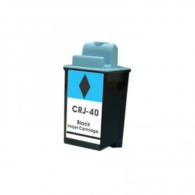 CRJ40 Negro Cartucho de tinta Compatible con impresoras Inkjet Olivetti CRF4050, 4100, 4200, 4600, ORS6100