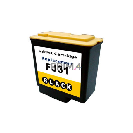 FJ31 Negro Cartucho de tinta Compatible con impresoras Inkjet Olivetti Fax-Lab 95, 100, M100, S100, 115, 120, S120