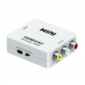 Adattatore Convertitore da HDMI a segnale AV CVBS RCA Audio video PAL NTSC