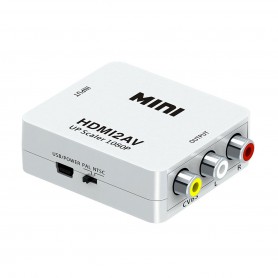 Adattatore convertitore da HDMI a segnale AV CVBS RCA Audio video PAL+NTSC