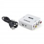 Kit Adattatore Convertitore da HDMI a segnale AV CVBS RCA Audio video PAL NTSC -Cavi e Caricatore USB 5W inclusi