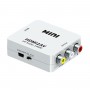 Adattatore Convertitore da HDMI a segnale AV CVBS RCA Audio video PAL NTSC -Cavi e Caricatore USB 5W inclusi