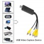 Video Capture 4 Canali Audio Video USB2.0 DVR Sistema Sorveglianza per PC